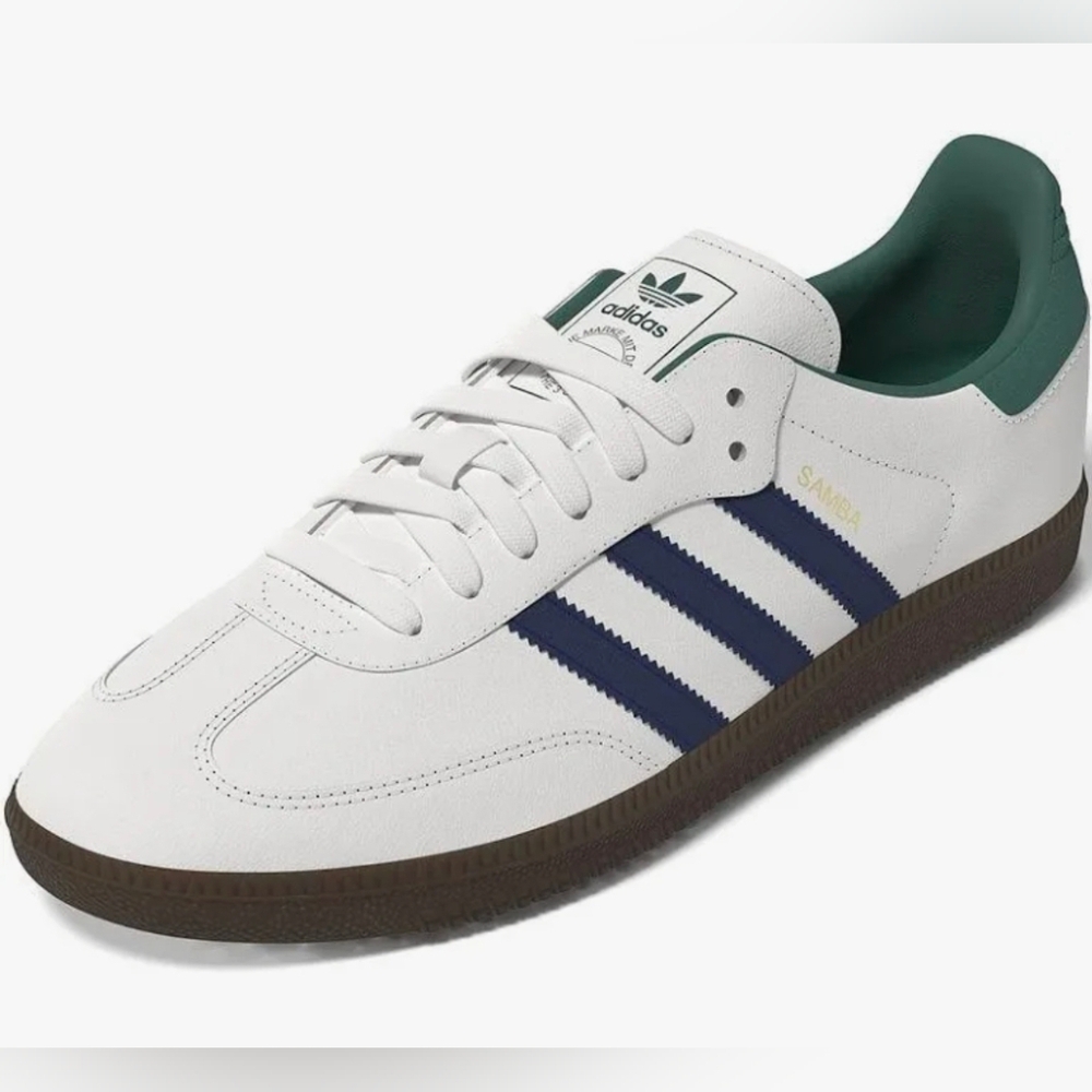 Adidas Samba OG White and Green Shoes